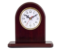 Rosewood Desk Clock - GSR - AC029 in Rose Brown MDF