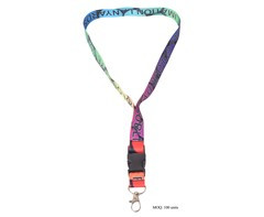 Matte Poly Lanyard Double Sided with Buckle & Ring - GSR - LAN006