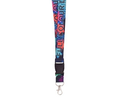 Matte Poly Lanyard Double Sided with Buckle & Ring - GSR - LAN006