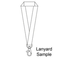 Sample-Lanyard Double Side Sub with LobsterRing - GSR - Sample-LAN005