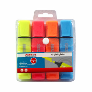 Highlighter Marker Pouch 4 (Yellow - Pink - Blue - Orange) - PH0401B