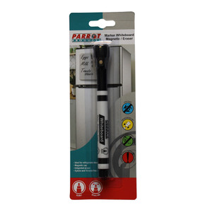 Magnetic Whiteboard Marker with Eraser (Black Single) - PW0101M