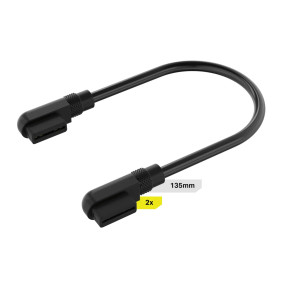 Corsair iCUE LINK, 0.135 m, Angled, Angled, 90°, Black, 73 g Corsair iCUE LINK, 0.135 m, Angled, Angled, 90°, Black, 73 g