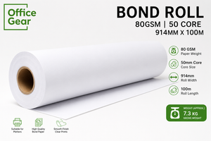 Bond Roll 80gsm 50 Core 914mm X 100m