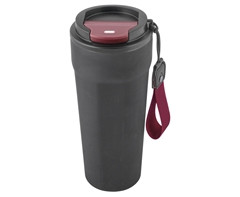 600ml Maverick Stainless Steel Double Wall Mug with Flip-Top Lid - GSR - P2613B