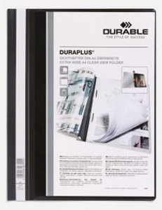 DURABLE DURAPLUS® PRESENTATION FOLDER PACK OF 25 BLACK - 257901-KOL  DURABLE DURAPLUS® PRESENTATION FOLDER PACK OF 25 BLACK - 257901-KOL