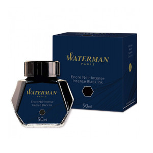 WATERMAN Fountain Pen Ink Bottle 50ml - Black-NS0110710
