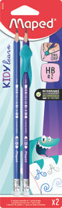 MAPED Graphite KidyLearn Focus HB with Eraser 2Pencils + 1Grip-853500