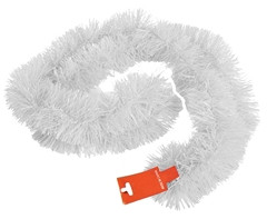 White Tinsel Garland - GSR - P2693S