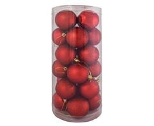 Office Gear Red Christmas Baubles Set - GSR -P2694  Office Gear Red Christmas Baubles Set - GSR -P2694