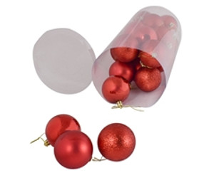 Red Christmas Baubles Set - GSR - P2694