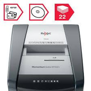 REXEL Rexel Momentum Extra XP422+ Jam Free Cross Cut Paper Shredder  REXEL Rexel Momentum Extra XP422+ Jam Free Cross Cut Paper Shredder