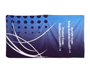 Fluffy Custom Single-Sided Sub Beach Towel - Mediu - GSR - SubBeachTowel001-M