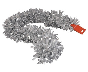 Metallic Silver Tinsel Garland - GSR - P2692S