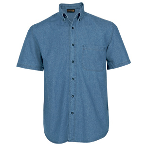 Denim Shirt Short Sleeve Mens