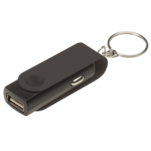 Swivel Phone Car Charger Keychain