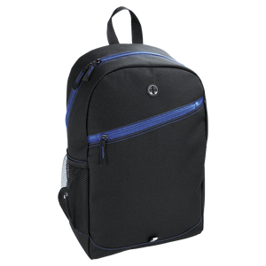 Backpack With Contrast Colour Diagonal Zip