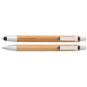 Bamboo Pen and Clutch Pencil Set