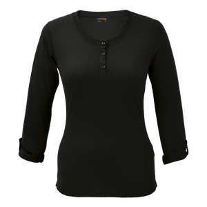 145g Henley Long Sleeve T-Shirt Ladies