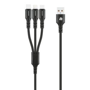 IND 1.2m 3-In-1 Charger Cable