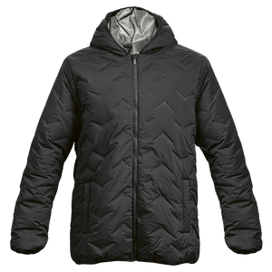 Mock-Quilt Hooded Puffer Mens