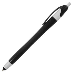Slim Coloured Barrel Ballpoint Pen with Stylus