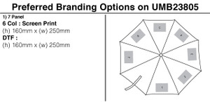 Splash of Colour Golf Umbrella - UMB23805