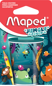 MAPED Jungle Canister Sharpener 2Hole - Card-044103