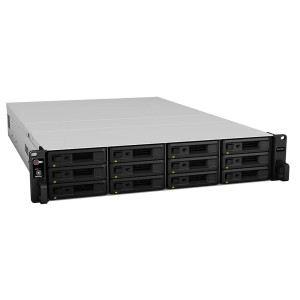 Synology RX1217RP, HDD,SSD, 168 TB, Serial ATA,Serial ATA II,Serial ATA III, 6 Gbit/s, Rack (2U), Black,Grey