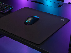 Corsair MM500 v2, Black, Monochromatic, Rubber, Woven fabric, Non-slip base, Gaming mouse pad