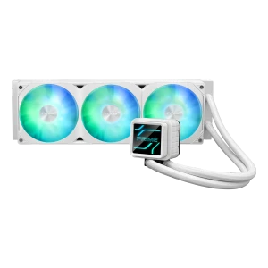 ASUS Prime LC 360 ARGB White Edition, All-in-one liquid cooler, 12 cm, 34 sone, White