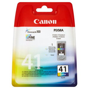Canon-Ink-CL-41-iP1200/iP1300/iP1600/iP1700/iP2200/iP6210D/iP6220D/MP150/iP1900- Yield 312 - TAR - 0617B025AA-TAR