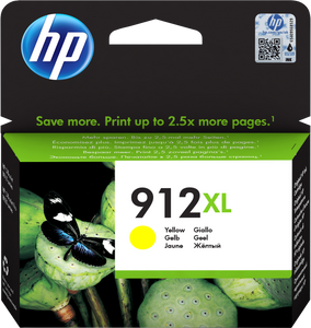 HP 912XL High Yield Yellow Original Ink Cartridge - TAR - 3YL83AE-TAR