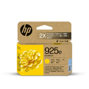 Original HP 925e EvoMore Yellow Ink Cartridge Model 4K0W2PE-TAR