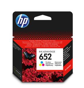 HP 652 Tri-Colour Original Ink Cartridge - TAR - F6V24AE-TAR