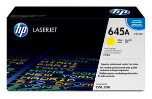 HP 645A CLJ 5500 Yellow Print Cartridge Approximately Cartridge Yield 12 000 PGS Based on 5% Coverage - TAR - C9732A-TAR