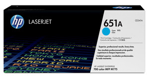 HP 651A Cyan Toner Cartridge - TAR - CE341A-TAR