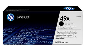 HP 49A LaserJet 1160/1320/3390/3392 Black Print Cartridge Average Cartridge Yield 2 500 Pgs. Yield Value in Accordan - TAR - Q5949A-TAR