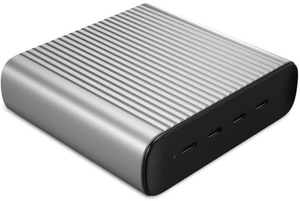 HyperJuice 245W GaN - EU / UK Cord Simultaneously Charge 4 Devices with four powerful USB-C charging ports, AC Extension - TAR - HJGAN245-EU-TAR