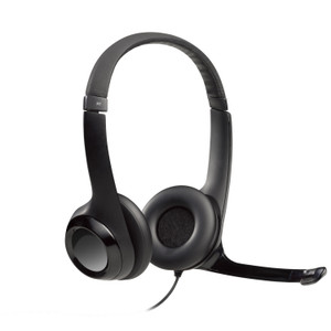 Logitech H390 USB Computer Headset with Enhanched Digital Audio and In-Line Controls. Digital stereo sound ensures clear - TAR - 981-000406-TAR