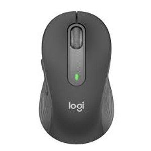 Logitech M650 Signature Bluetooth Mouse Graphite SmartWheel scrolling with quiet clicks and customizable side buttons. D - TAR - 910-006253-TAR