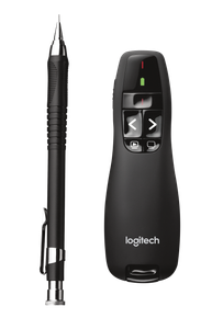 Logitech R400 Red Laser Presentation Remote with Wireless Mini Receiver. Red laser pointer and intuitive slide navigatio - TAR - 910-001356-TAR