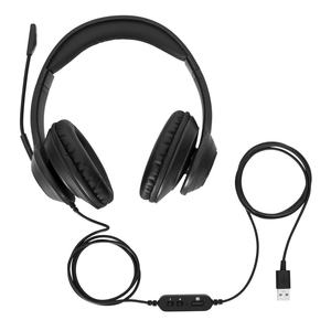 Targus Wired Stereo Headset Dual high sensitivity speakers, omni-directional microphone and ambient noise-canceling tech - TAR - AEH102GL-TAR