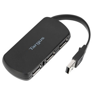 Targus - 4 Port USB 2.0 Hub, Instantly connect up to 4 USB devices such as your mouse, flash drive, iPod/MP3 player and  - TAR - ACH114EU-TAR