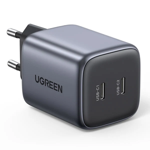 Ugreen 2 Port GaN PD Home Charger - 45W Type-C port with Power Delivery 3.0. It can fast charge your PD compatible devic - TAR - UG-CD294-90573-TAR