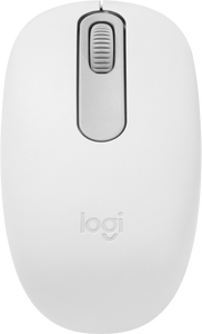 Logitech M196 Bluetooth Mouse - White Silent Bluetooth mouse with noise-reduced buttons and compact design. 1000 DPI tra - TAR - 910-007460-TAR