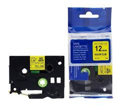 Compatible Brother Heat Shrink Tube 11.7mm – Black on Yellow for P-Touch