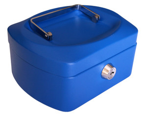 CROXLEY 6" Cash Box Blue Each-CAS0604 CROXLEY 6" Cash Box Blue Each-CAS0604