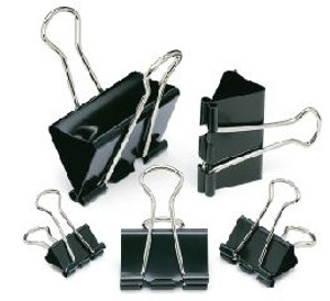 CROXLEY 51mm Fold Back Clip Black Tub 12's-CLI8502 CROXLEY 51mm Fold Back Clip Black Tub 12's-CLI8502
