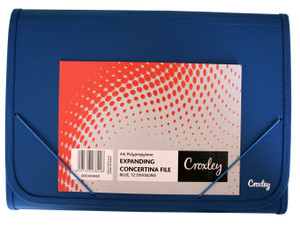 CROXLEY A4 Expanding File Blue-DOC40404